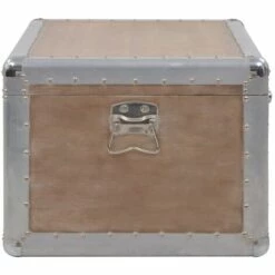 VidaXL Boîte De Rangement Bois De Sapin Massif 91x52x40 Cm Marron - Brun -Rangement de jardin Soldes 11133086 3