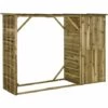 VidaXL Abri D'outils De Jardin Pin 253 X 80 X 170 Cm - Brun