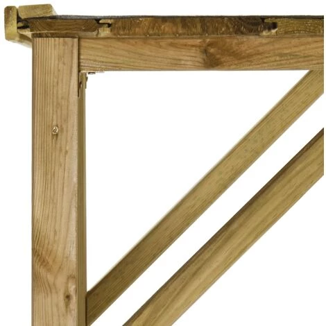 VidaXL Abri D'outils De Jardin Pin 253 X 80 X 170 Cm - Brun 7 VidaXL Abri D'outils De Jardin Pin 253 X 80 X 170 Cm - Brun – Image 5