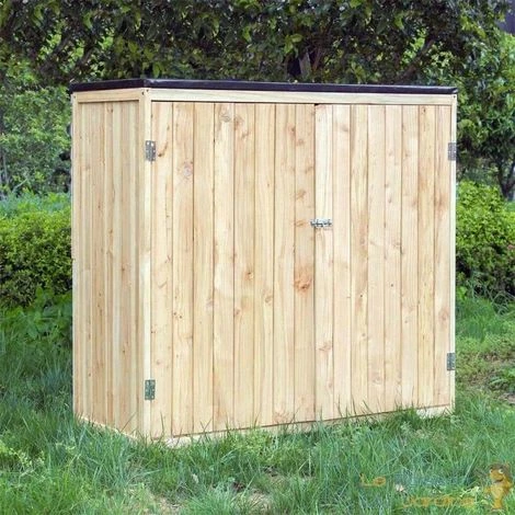 LEPOISSONQUIJARDINEFR Cabane De Jardin En Bois Brut, Pour Rangement, Hauteur : 127 Cm. - Bois 3 LEPOISSONQUIJARDINEFR Cabane De Jardin En Bois Brut, Pour Rangement, Hauteur : 127 Cm. - Bois