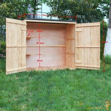 LEPOISSONQUIJARDINEFR Cabane De Jardin En Bois Brut, Pour Rangement, Hauteur : 127 Cm. - Bois 7 LEPOISSONQUIJARDINEFR Cabane De Jardin En Bois Brut, Pour Rangement, Hauteur : 127 Cm. - Bois – Image 5