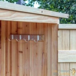 LE POISSON QUI JARDINE.FR Cabane De Jardin En Bois Brut, Pour Rangement, Hauteur : 152,5 Cm. - Bois -Rangement de jardin Soldes 11443051 4