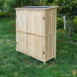 LE POISSON QUI JARDINE.FR Cabane De Jardin En Bois Brut, Pour Rangement, Hauteur : 152,5 Cm. - Bois -Rangement de jardin Soldes 11443051 5