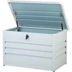 BELIANI Coffre De Rangement Gris Clair 100 X 62 Cm - Gris