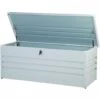 BELIANI Coffre De Rangement Gris Clair 165 X 70 Cm - Gris -Rangement de jardin Soldes 11456047 1