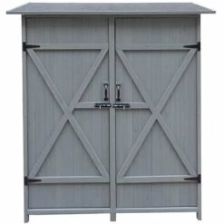 HABITAT ET JARDIN Armoire De Jardin "Espacio" - 140 X 49 X 162 Cm - Anthracite
