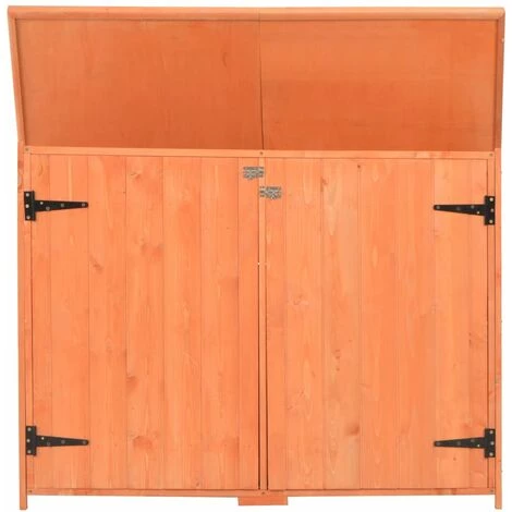 VidaXL Abri De Stockage De Jardin 120x50x91 Cm Bois - Brun 5 VidaXL Abri De Stockage De Jardin 120x50x91 Cm Bois - Brun – Image 3