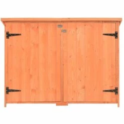 VidaXL Abri De Stockage De Jardin 120x50x91 Cm Bois - Brun 10 VidaXL Abri De Stockage De Jardin 120x50x91 Cm Bois - Brun -Rangement de jardin Soldes 12045219 4