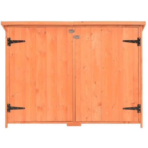 VidaXL Abri De Stockage De Jardin 120x50x91 Cm Bois - Brun 6 VidaXL Abri De Stockage De Jardin 120x50x91 Cm Bois - Brun – Image 4