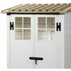 Abri De Jardin En Résine Gardiun Tuscany Evo 100 1,32 M² - 95x139x201 Cm 2 Portes -Rangement de jardin Soldes 12210810 3