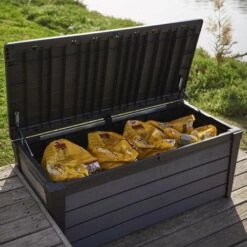 Keter Boîte De Rangement De Jardin Brushwood 455 L Anthracite - Anthracite 11 Keter Boîte De Rangement De Jardin Brushwood 455 L Anthracite - Anthracite -Rangement de jardin Soldes 12427424 5