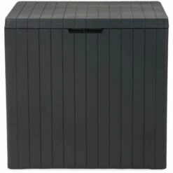 Keter Boîte De Rangement De Jardin City 113 L - Anthracite -Rangement de jardin Soldes 12455103 3
