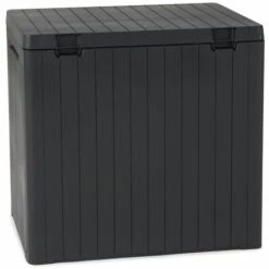 Keter Boîte De Rangement De Jardin City 113 L - Anthracite -Rangement de jardin Soldes 12455103 4