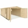 TRIGANO Garage - Bois Brut - 18 M² 2 TRIGANO Garage - Bois Brut - 18 M² -Rangement de jardin Soldes 12574463 1