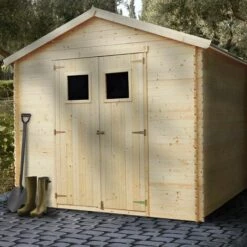 TRIGANO Abri De Jardin - Bois Brut - 6 M² 9 TRIGANO Abri De Jardin - Bois Brut - 6 M² -Rangement de jardin Soldes 12586132 3