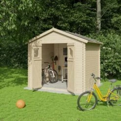 TRIGANO Abri De Jardin - Bois Brut - 6 M² 10 TRIGANO Abri De Jardin - Bois Brut - 6 M² -Rangement de jardin Soldes 12586132 4