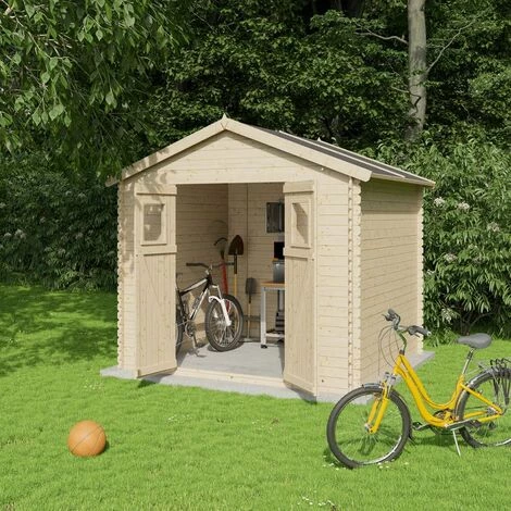 TRIGANO Abri De Jardin - Bois Brut - 6 M² 6 TRIGANO Abri De Jardin - Bois Brut - 6 M² – Image 4