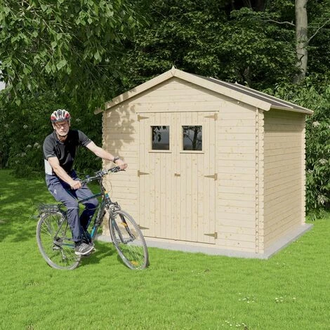 TRIGANO Abri De Jardin - Bois Brut - 6 M² 7 TRIGANO Abri De Jardin - Bois Brut - 6 M² – Image 5