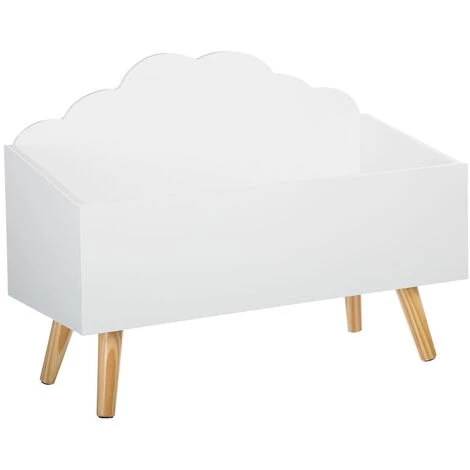 ATMOSPHERA, CRÉATEUR D'INTÉRIEUR Coffre à Jouets En Bois Pour Enfant Nuage Blanc. - Blanc 3 ATMOSPHERA, CRÉATEUR D'INTÉRIEUR Coffre à Jouets En Bois Pour Enfant Nuage Blanc. - Blanc