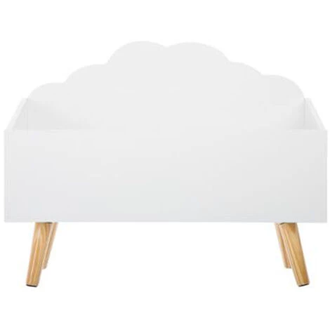 ATMOSPHERA, CRÉATEUR D'INTÉRIEUR Coffre à Jouets En Bois Pour Enfant Nuage Blanc. - Blanc 4 ATMOSPHERA, CRÉATEUR D'INTÉRIEUR Coffre à Jouets En Bois Pour Enfant Nuage Blanc. - Blanc – Image 2