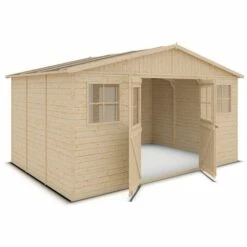 TRIGANO Abri De Jardin - Bois Brut - 13 M²