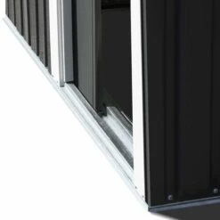 TERRE JARDIN Petit Abri De Jardin En Acier Gris -Rangement de jardin Soldes 13258043 4