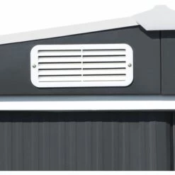 IDMARKET Abri De Jardin 5,3 M² Gris En Acier Galvanisé Avec Base 11 IDMARKET Abri De Jardin 5,3 M² Gris En Acier Galvanisé Avec Base -Rangement de jardin Soldes 13433319 5