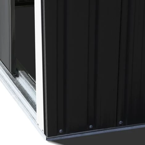 IDMARKET Abri De Jardin 1,3 M² Gris En Acier Galvanisé 5 IDMARKET Abri De Jardin 1,3 M² Gris En Acier Galvanisé – Image 3