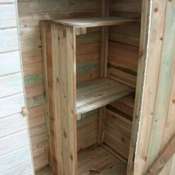 CÉMONJARDIN Armoire De Rangement De Jardin En Bois Traité 198x130x69cm, Santiago -Rangement de jardin Soldes 1352125 4