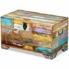 VIDAXL Coffre De Rangement Bois De Récupération Massif - Multicolore 1 VIDAXL Coffre De Rangement Bois De Récupération Massif - Multicolore -Rangement de jardin Soldes 14076453 1