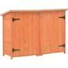 VIDAXL Abri De Stockage De Jardin 120x50x91 Cm Bois - Brun - Vie En Extérieur - Structures Extérieures - Abris, Garages Et Abris D'auto - Brun - Brun -Rangement de jardin Soldes 14270860 1