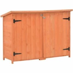 VIDAXL Abri De Stockage De Jardin 120x50x91 Cm Bois - Brun - Vie En Extérieur - Structures Extérieures - Abris, Garages Et Abris D'auto - Brun - Brun
