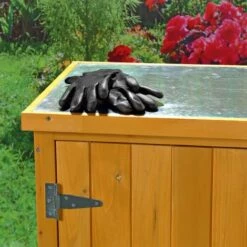 MUCOLA Armoire à équipement Abri De Jardin Armoires De Cabanon Armoires De Cabanon Armoires De Jardin + 2 Portes -Rangement de jardin Soldes 14361202 4