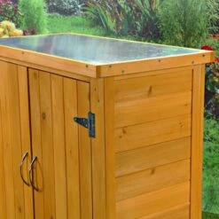 MUCOLA Armoire à équipement Abri De Jardin Armoires De Cabanon Armoires De Cabanon Armoires De Jardin + 2 Portes -Rangement de jardin Soldes 14361202 5