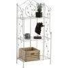 CLP Etagère En Fer Reus Antique/blanc -Rangement de jardin Soldes 14773241 1