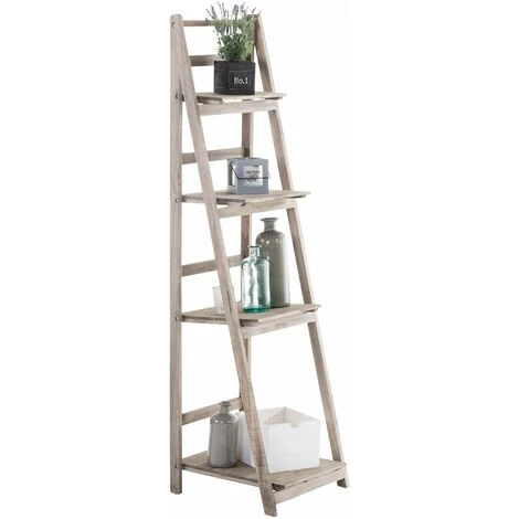 CLP Étagère Escaliers Kirsten Marron Clair 3 CLP Étagère Escaliers Kirsten Marron Clair