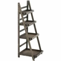 CLP Étagère échelle Audrey Marron Foncé -Rangement de jardin Soldes 14779903 3