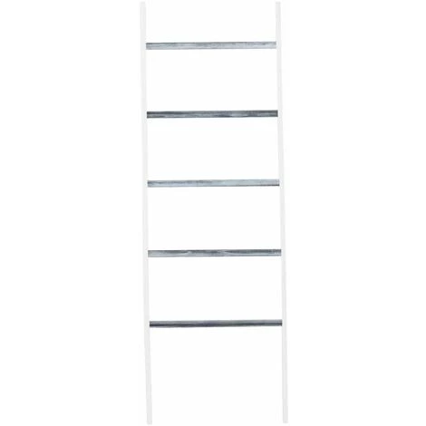 CLP Étagère Escalier En Bois Mariette V2 Blanc/gris 5 CLP Étagère Escalier En Bois Mariette V2 Blanc/gris – Image 3