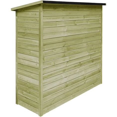 VidaXL Abri A Outils De Jardin Pinede Impregne FSC 192 X 76 X 175 Cm 5 VidaXL Abri A Outils De Jardin Pinede Impregne FSC 192 X 76 X 175 Cm – Image 3