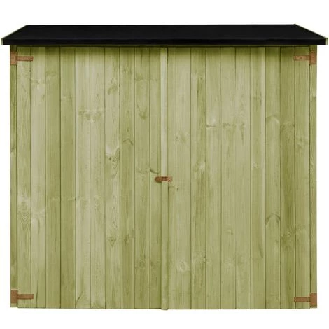 VidaXL Abri A Outils De Jardin Pinede Impregne FSC 192 X 76 X 175 Cm 6 VidaXL Abri A Outils De Jardin Pinede Impregne FSC 192 X 76 X 175 Cm – Image 4