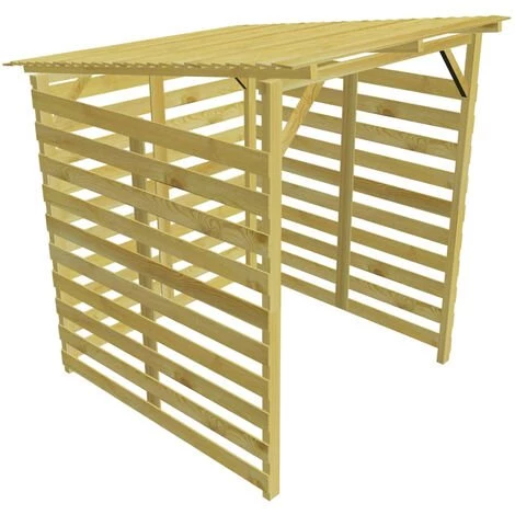 VidaXL Abri De Stockage Du Bois De Chauffage Bois De Pin Impregne FSC 6 VidaXL Abri De Stockage Du Bois De Chauffage Bois De Pin Impregne FSC – Image 4