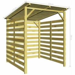 VidaXL Abri De Stockage Du Bois De Chauffage Bois De Pin Impregne FSC 11 VidaXL Abri De Stockage Du Bois De Chauffage Bois De Pin Impregne FSC -Rangement de jardin Soldes 14983049 5
