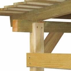 VidaXL Auvent De Jardin Bois De Pin Impregne FSC 170 X 200 X 200 Cm -Rangement de jardin Soldes 14983097 2