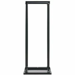 VidaXL Portant De Bois De Chauffage Avec Base Noir 37x37x113 Cm Acier - Noir -Rangement de jardin Soldes 15383076 3