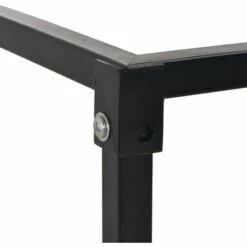 VidaXL Portant De Bois De Chauffage Avec Base Noir 37x37x113 Cm Acier - Noir -Rangement de jardin Soldes 15383076 4