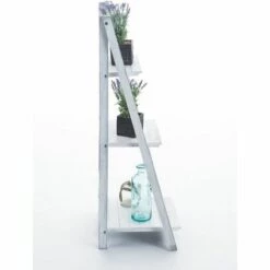 CLP Étagère échelle Yana Antique/blanc -Rangement de jardin Soldes 15483753 3