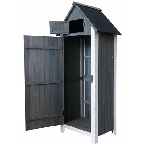 Armoire De Rangement Gardiun Kylie Gray 54x77x179 Cm En Bois 4 Armoire De Rangement Gardiun Kylie Gray 54x77x179 Cm En Bois – Image 2