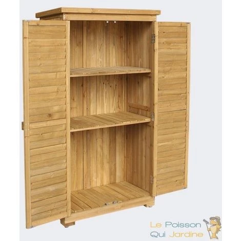 LE POISSON QUI JARDINE.FR Cabane De Jardin 160 Cm - En Bois D'Épicéa Pour Rangement 4 LE POISSON QUI JARDINE.FR Cabane De Jardin 160 Cm - En Bois D'Épicéa Pour Rangement – Image 2