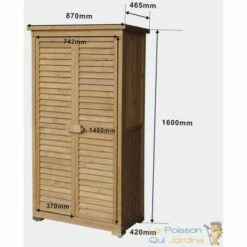 LE POISSON QUI JARDINE.FR Cabane De Jardin 160 Cm - En Bois D'Épicéa Pour Rangement 10 LE POISSON QUI JARDINE.FR Cabane De Jardin 160 Cm - En Bois D'Épicéa Pour Rangement -Rangement de jardin Soldes 1569224 4