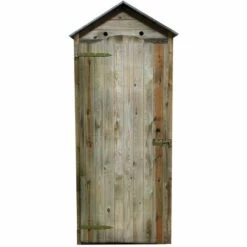 CÉMONJARDIN Armoire De Rangement De Jardin En Bois Traité 206x88x58cm, Panama -Rangement de jardin Soldes 1613463 3
